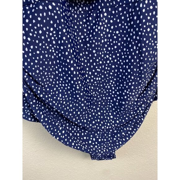 New Kona Sol One Piece Swimsuit womens Plus size 20 Full Seat Coverage Blue dots - Picture 11 of 12